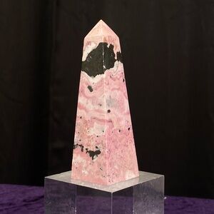 Small Rhodonite Obelisk From Peru - SRPP3 💓
